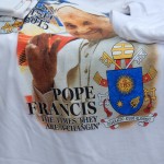 THE POPE HAD ONE COOL MERCH TABLE